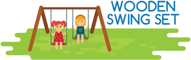 Wooden Swing Set